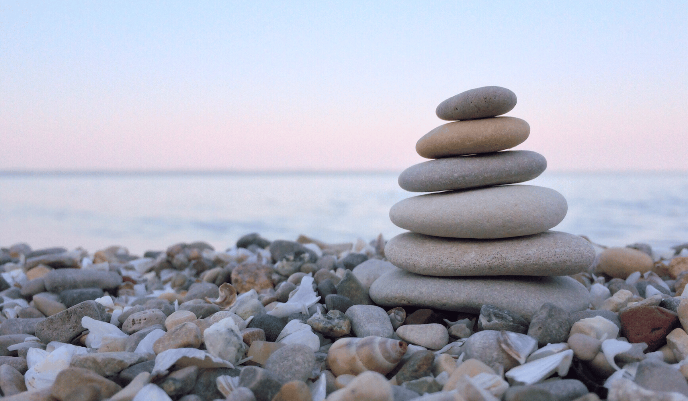 Stack of supporting rock near the ocean