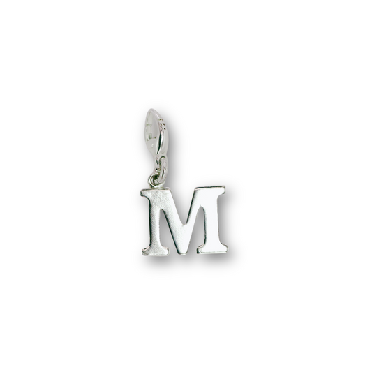 Basic clip on initial charm - M