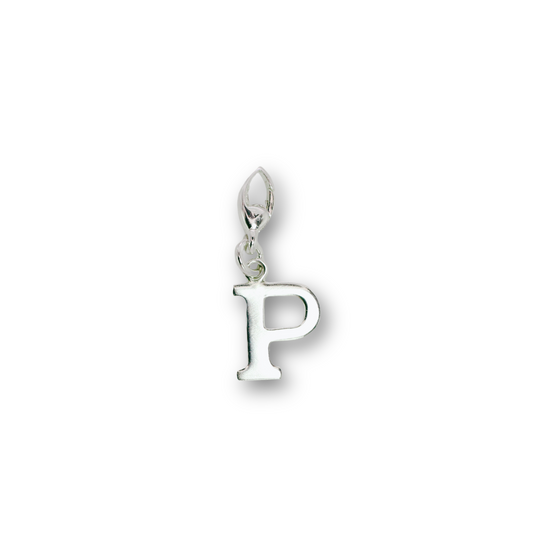 Basic clip on initial charm - P