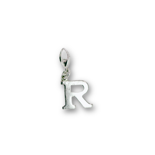 Basic clip on initial charm - R