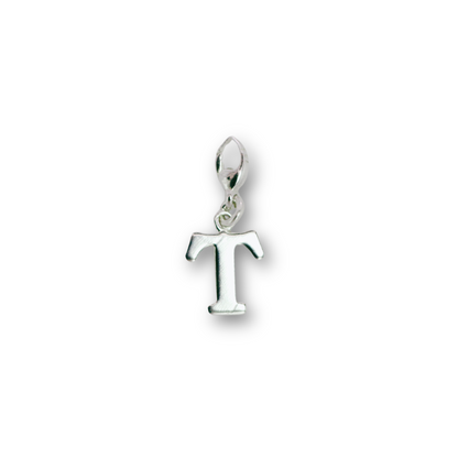 Basic clip on initial charm - T