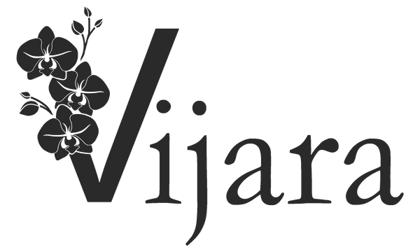 Vijara Jewelry logo in black.