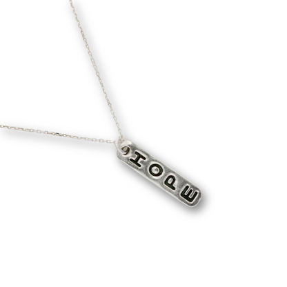 Hope charm necklace