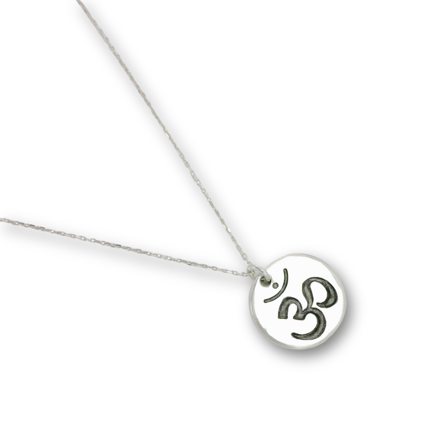 Om coin charm necklace